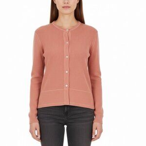 Tommy Bahama Womens Pink Button-Down Cardigan Sweater Size M